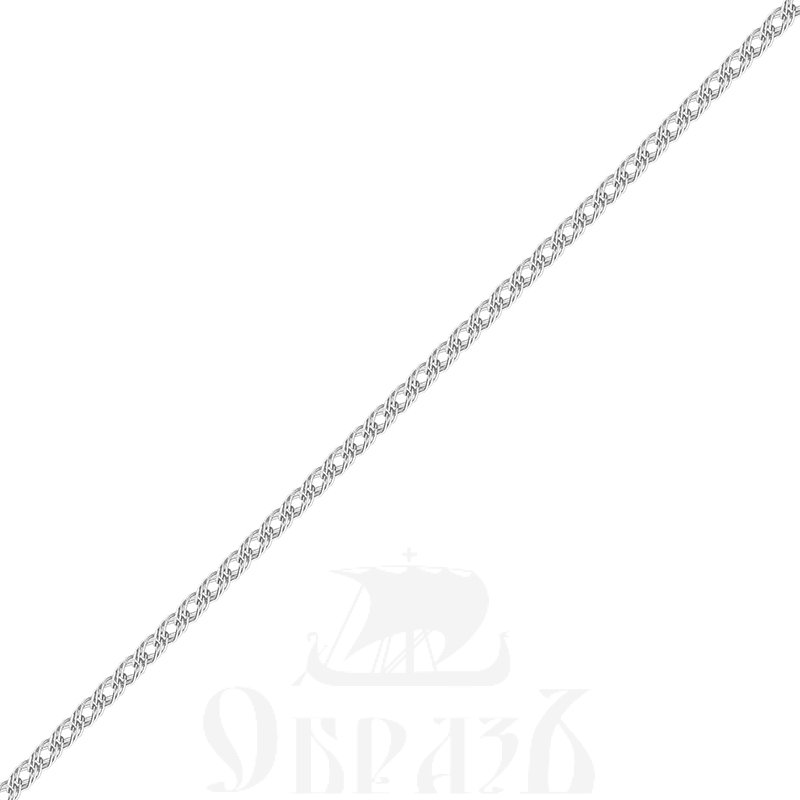 цепь плетение "тройной ромб" с алмазной огранкой серебро 925 пробы (арт. 9065050)