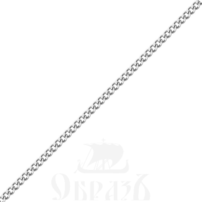 цепь плетение "панцирное" с алмазной огранкой серебро 925 пробы (арт. 9007100)