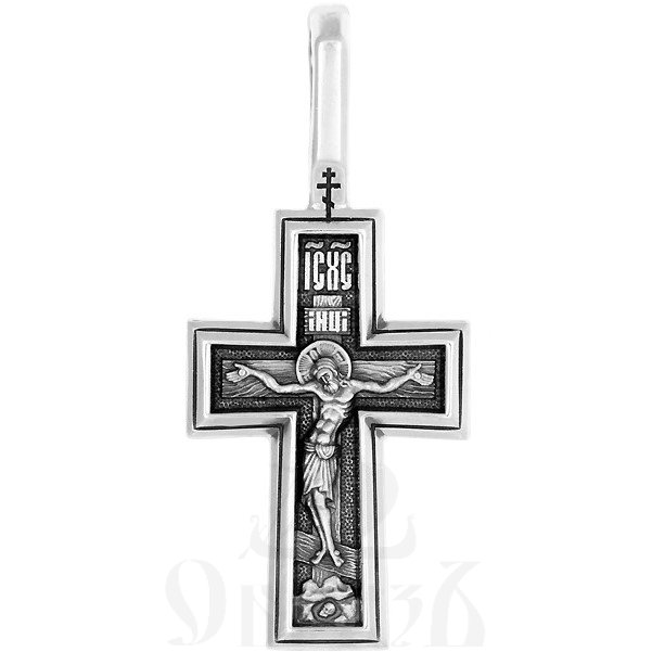 крест «распятие. молитва «да воскреснет бог», серебро 925 проба (арт. 101.472)