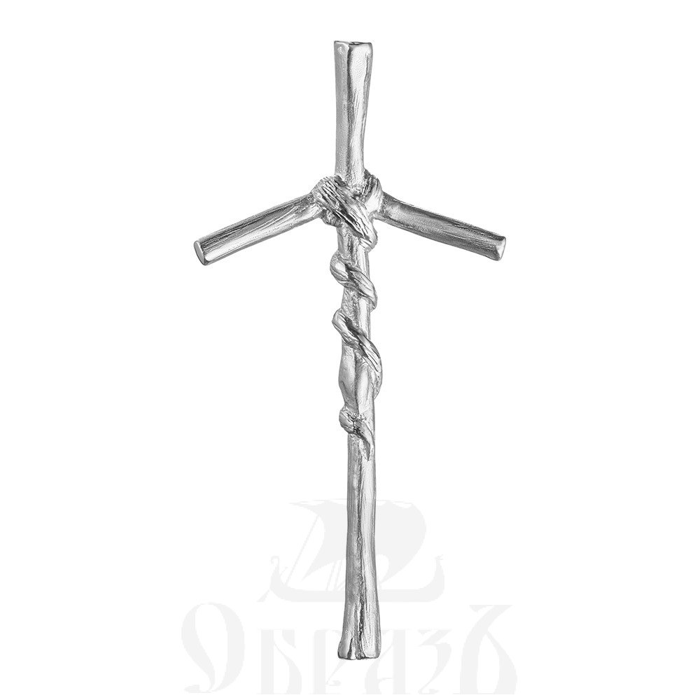 грузинский крест святой нины, серебро 925 пробы с родированием (арт. 806-ср)